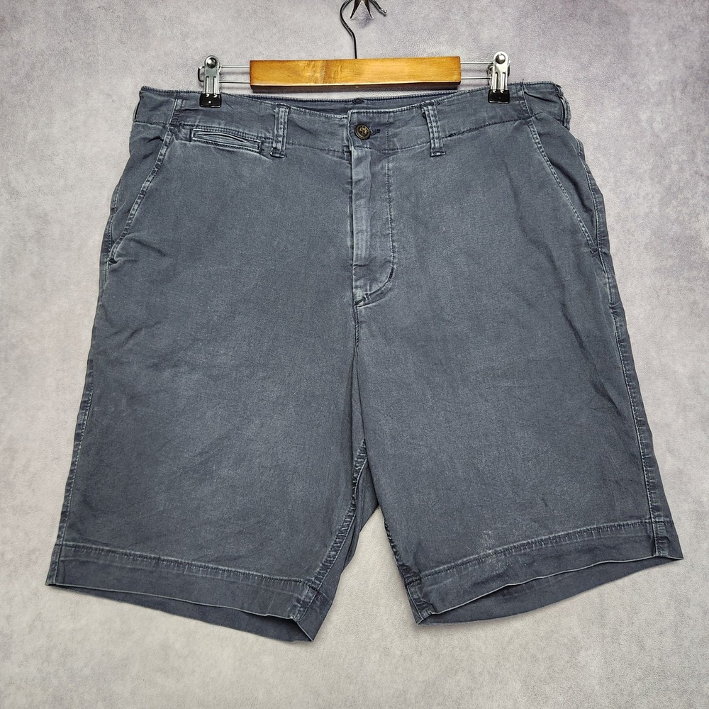 American Eagle Mens Classic Next Level Flex Blue Chino Shorts Size 36 Casual